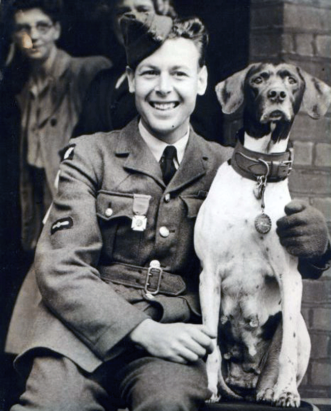 Judy, unico perro prisionero de guerra. Frank Williams