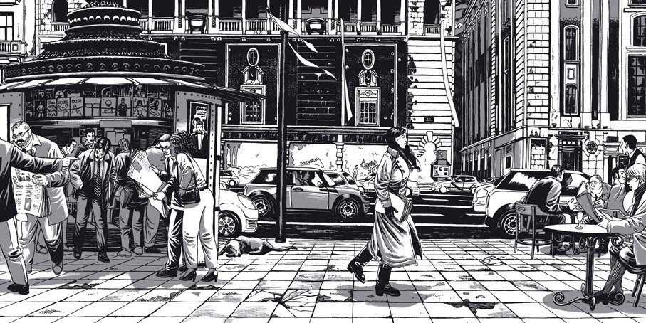 Retrato de la vida cotidiana en la Gran Via