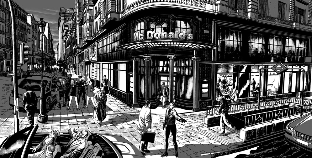 La Red de San Luis, con la calle Montera