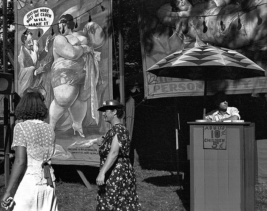 Personality Fat Girl, Ohio, 1938. Libreria del Congreso