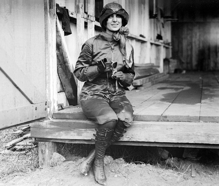 Harriet Quimby, 1911. Boston Public Library