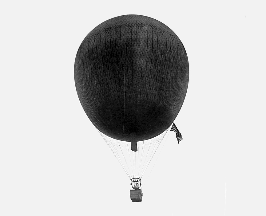 El Wanamaker 1 en vuelo desde Nueva York a Filadelfia, pilotado por Albert Leo Stevens en 1911. Librería del Congreso