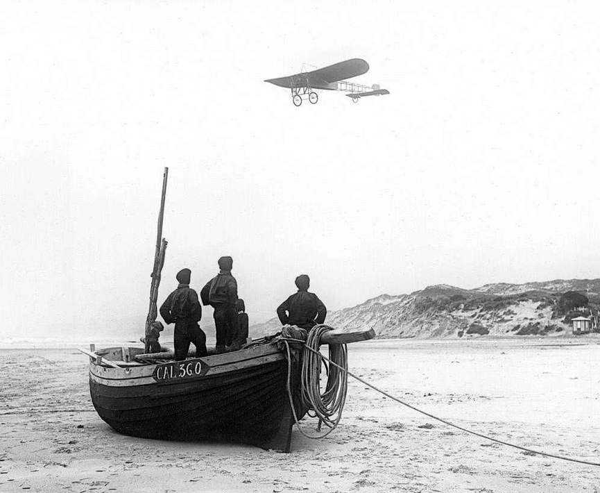 Louis Blériot cruza el Canal de la Mancha, en 1909. Histoire-image