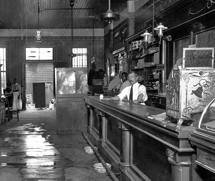 Tap Room, San Francisco en 1904. Shorpy