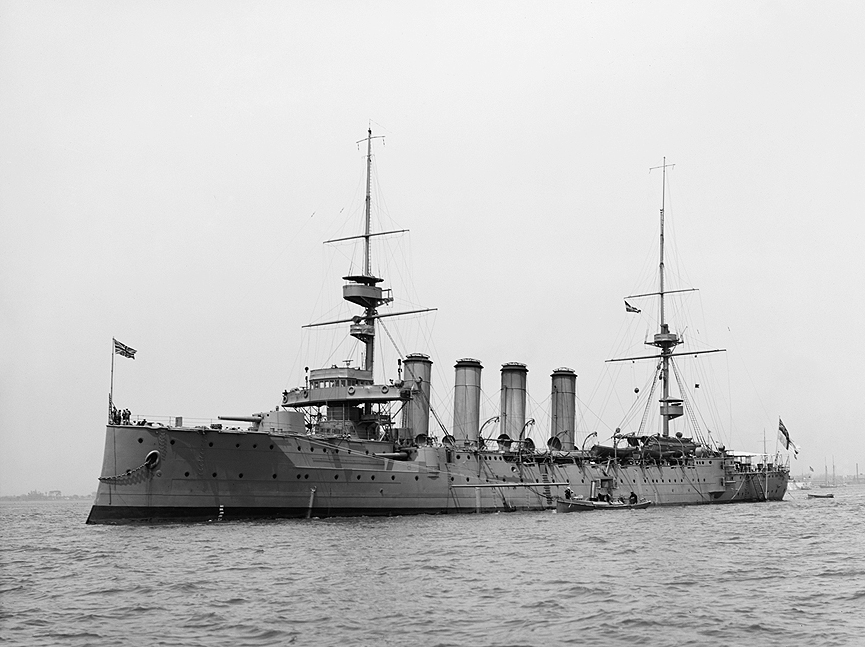 Crucero británico Argyll, 1907. Biblioteca del Congreso