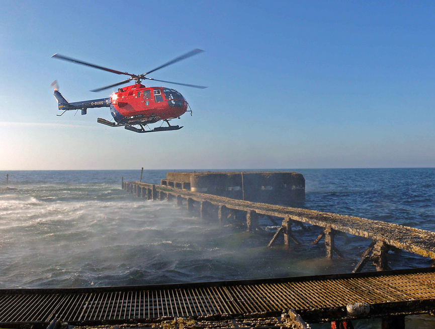 Helicoptero en Bell Rock. Calum