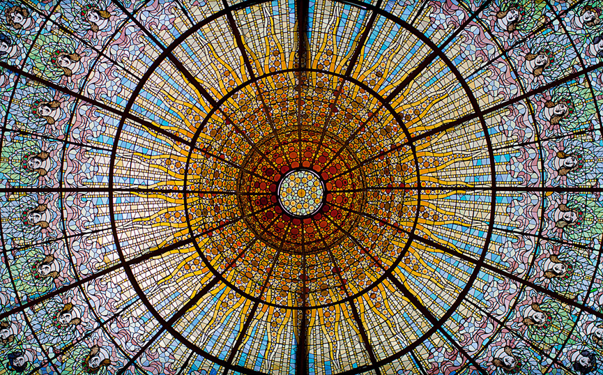Desde la primera planta del Palau de la Música catalán. Darren Brown