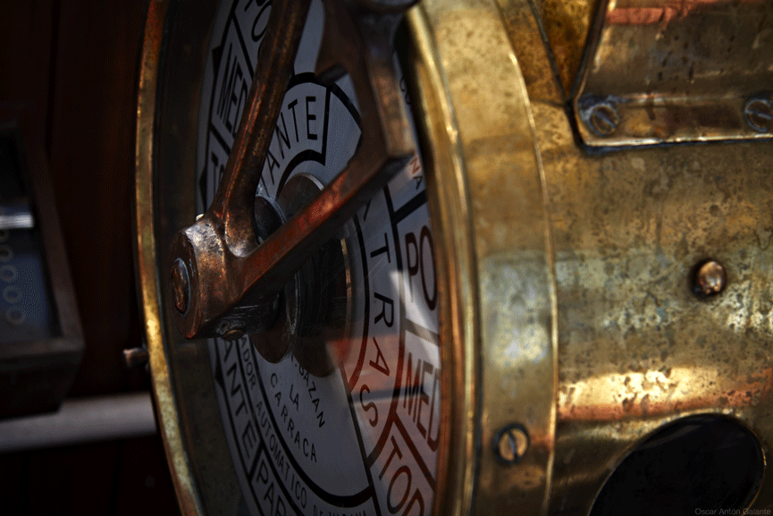 Uno de los mandos de navegación. Oscar Anton