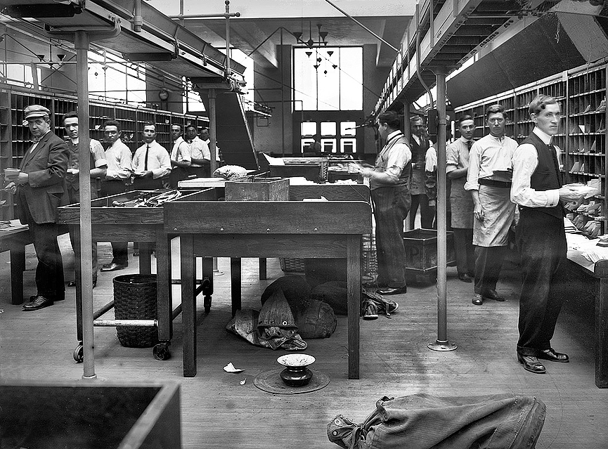 Oficina de Correos. Nueva York, 1912. Biblioteca del Congreso