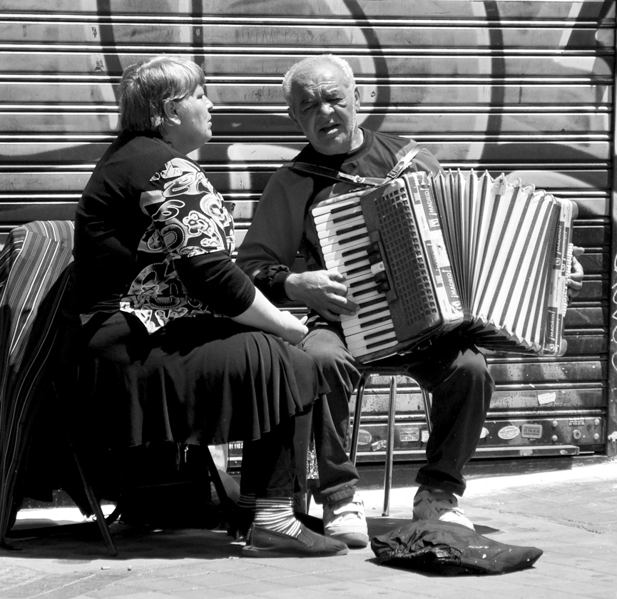 Pareja de músicos. Ferran Altimiras