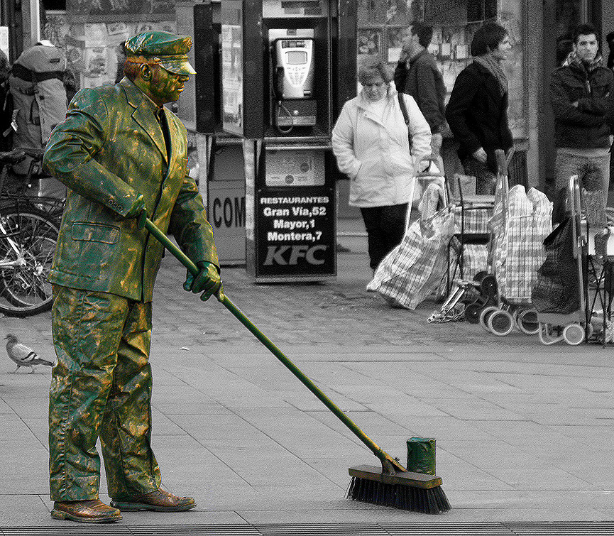 Barrendero. M. Peinado