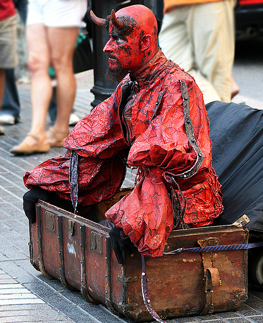 Diablo en Las Ramblas. Carlos Solrac