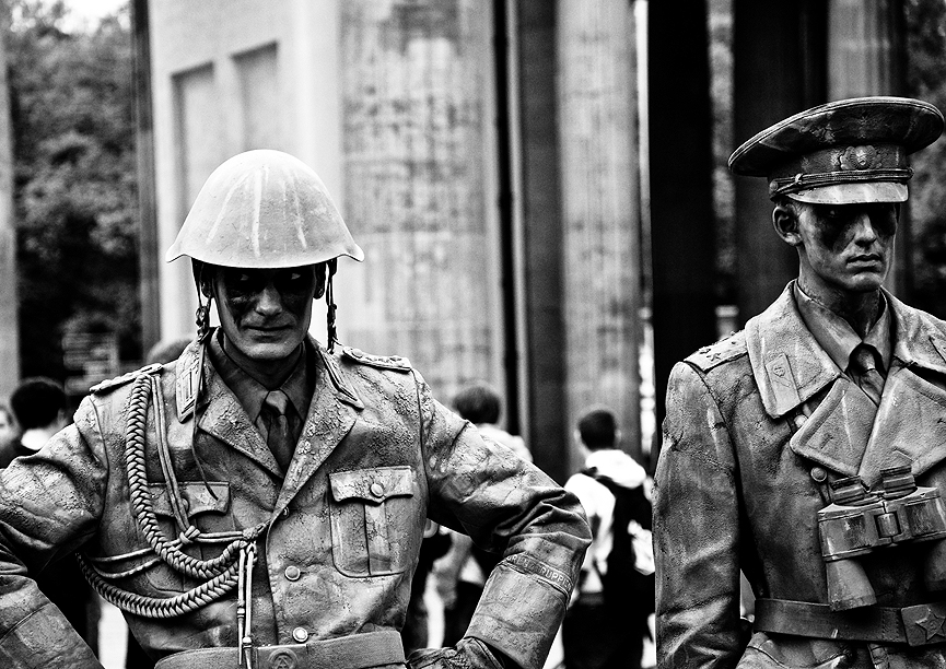 La guardia de Brandenburgo, Berlín. Waaaaa