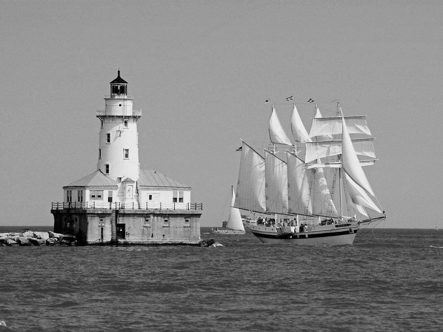 Chicago Harbor Lighthouse, Illinois. Kawaski Taif