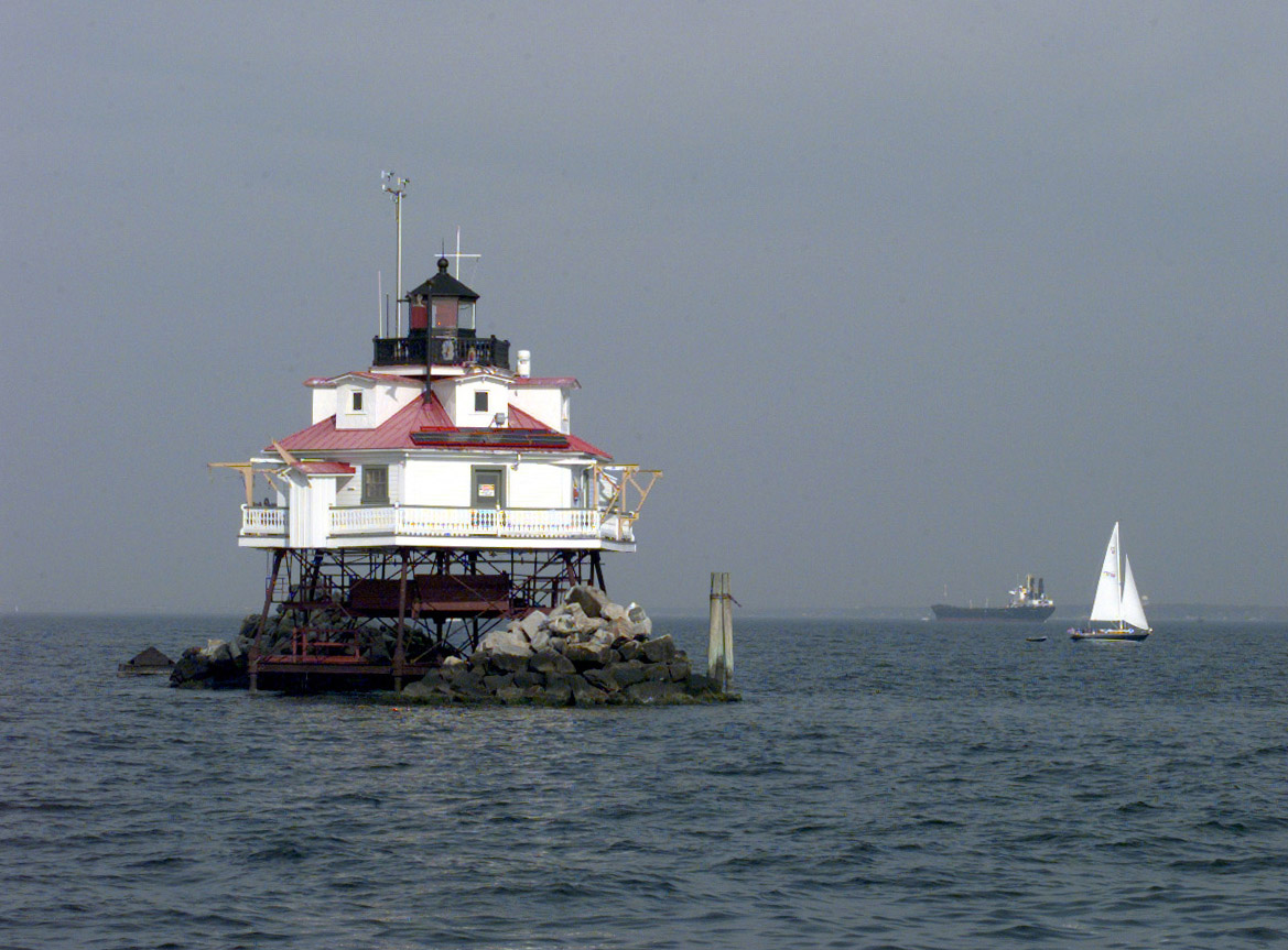 Thomas Point Shoal Lighthouse. Guardia Costera EE.UU