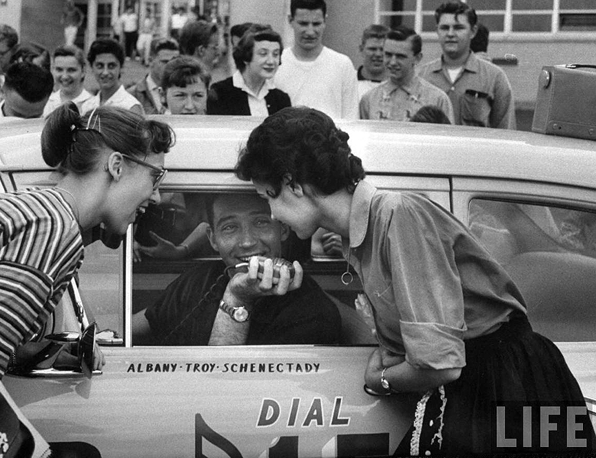 Periodista Jack Spector. Troy, 1957. Life, Peter Stackpole