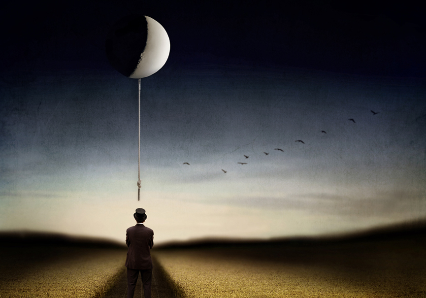 El hombre y la luna. Ben Goossens