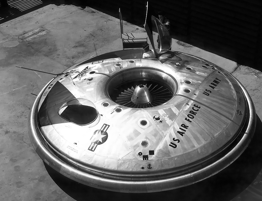 Despliegue del Avrocar AV-7055. Wikipedia