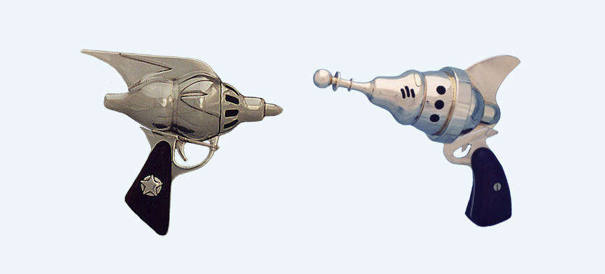 Raygun, pistolas de rayos. Lawrence Northey