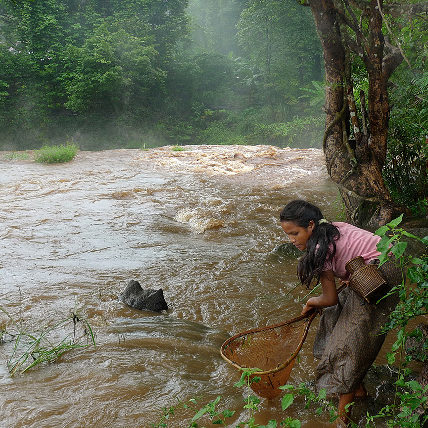 Los locales siguen empleando las técnicas de pesca tradicionales, con redes y cestas. Ben The Man