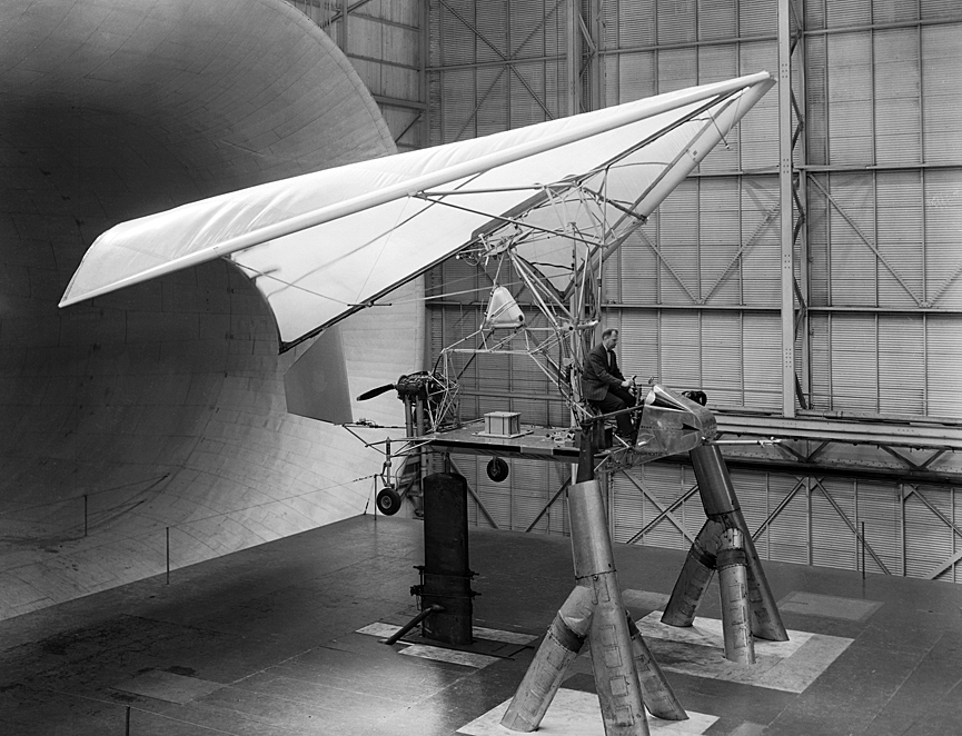 Prototipo XV-8A apodado Fleep (Jeep volador) en el túnel de  Langley, 1962. NASA