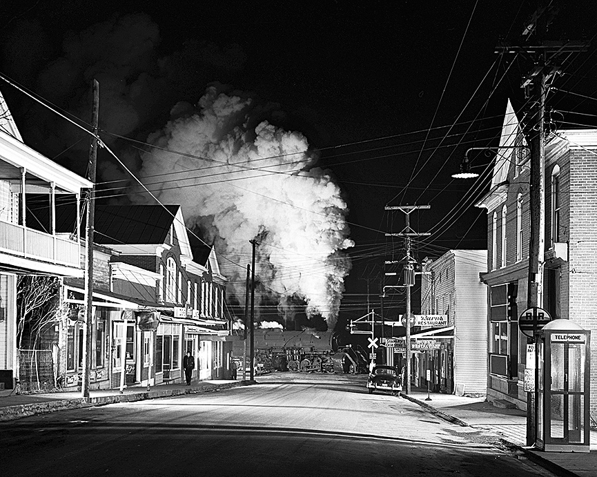 La ciudad fantasma de Stanley, Virginia, en 1957. Ogle Winston Link