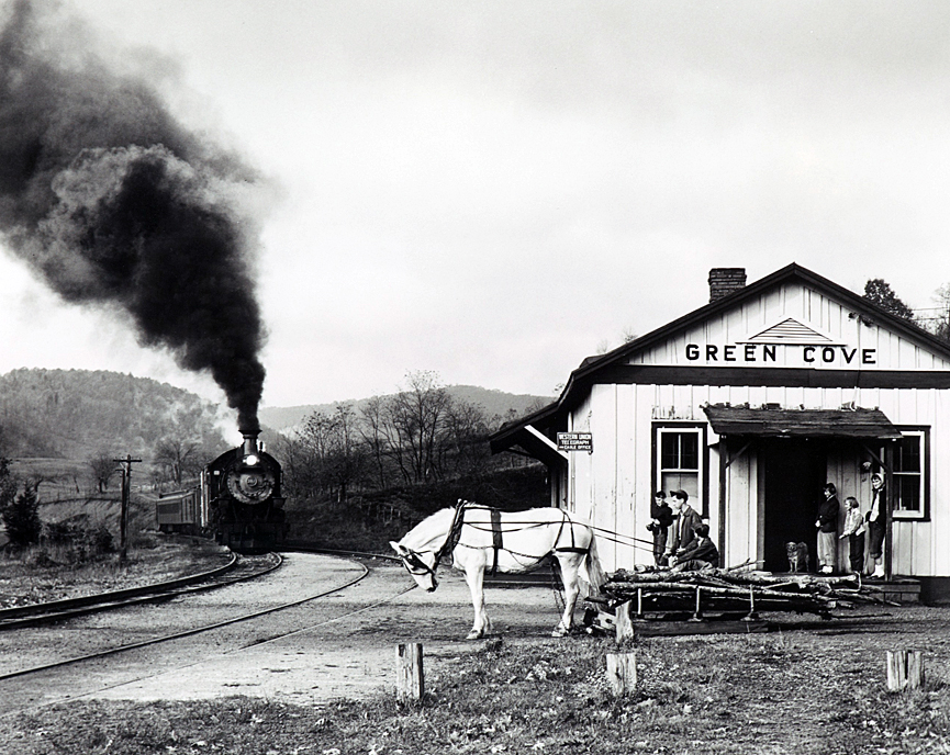 Maud Bows a Virginia Creeper, Green Cove, 1956. Ogle Winston Link