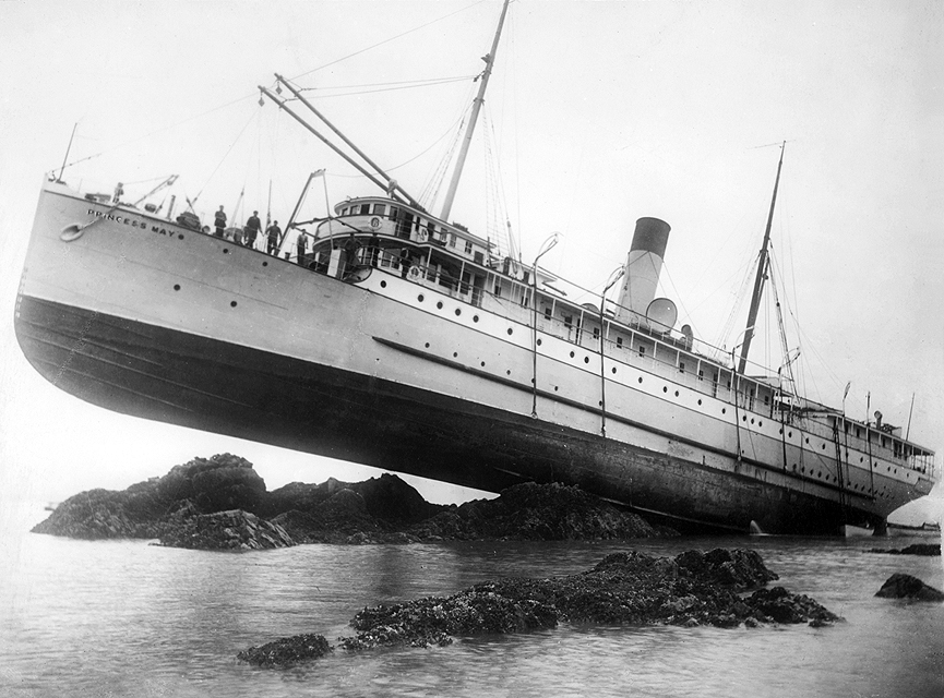 SS Princess May, naufragio en la Isla Sentinel, 1910. Biblioteca del Congreso