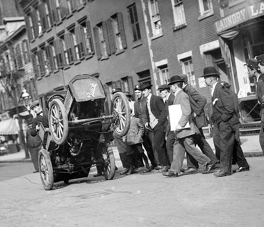 Acrobacias de Roy Repp en Nueva York, 1915. Biblioteca del Congreso
