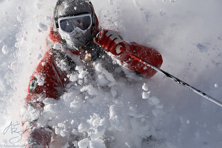 El esquiador Julián Carr en Alta, Utah. Adam Barker