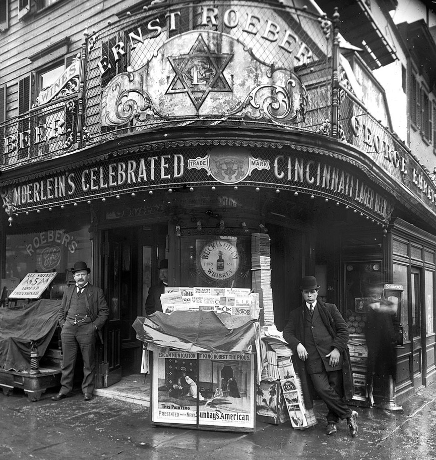 Cafe salón Ernst Roeber, Manhattan. 1908. Shorpy