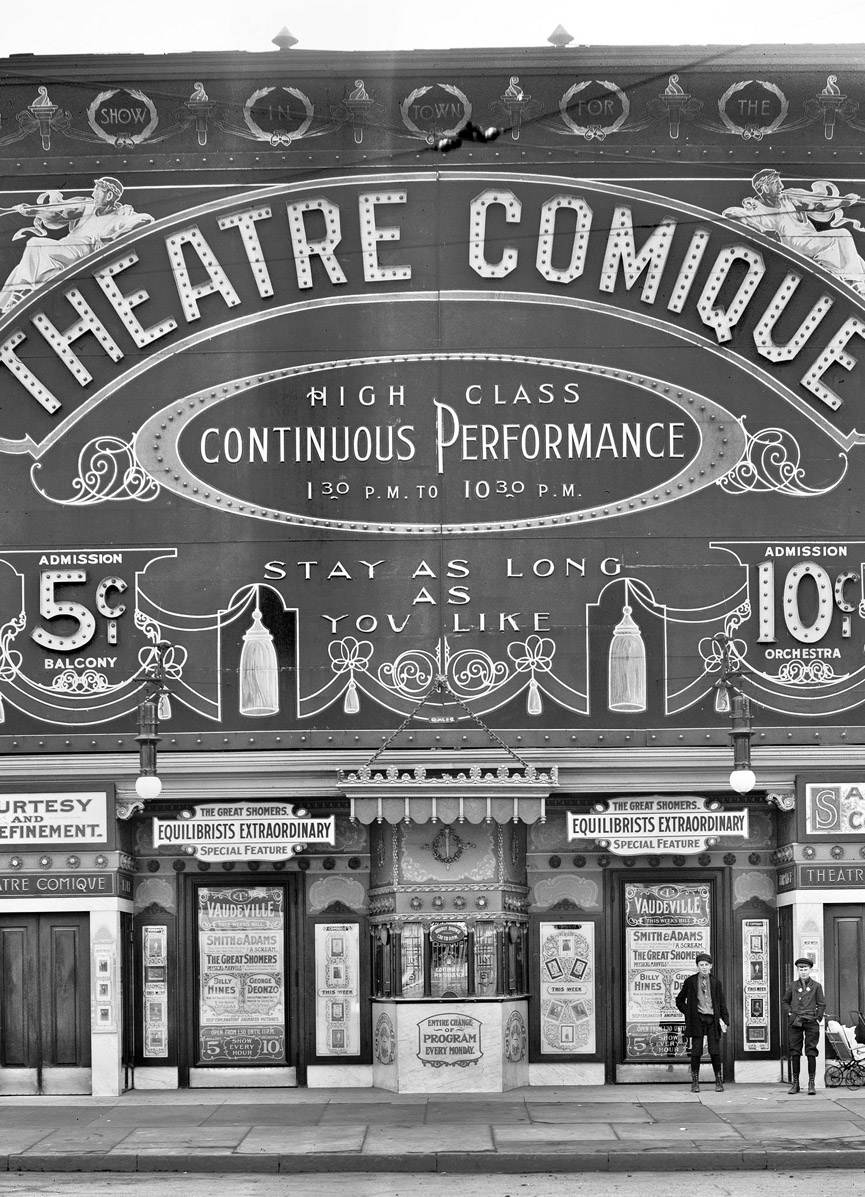 Theatre Comique en Detroit, Michigan. 1910. Shorpy