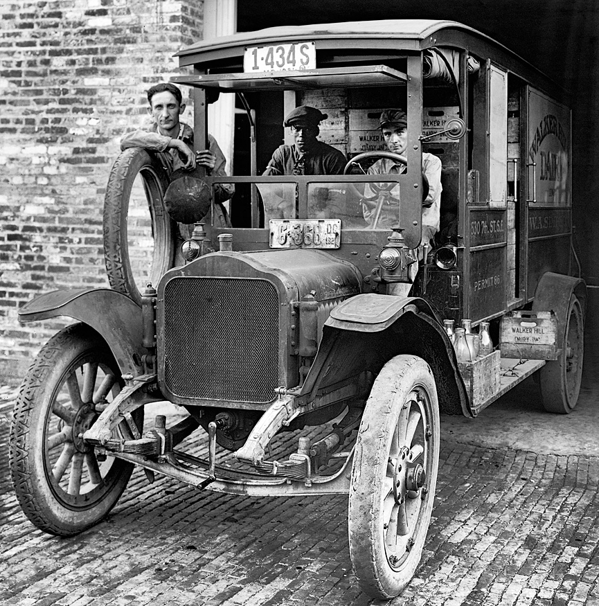 Repartidores de lacteos Walker Hill. Washington, 1922. Biblioteca del Congreso