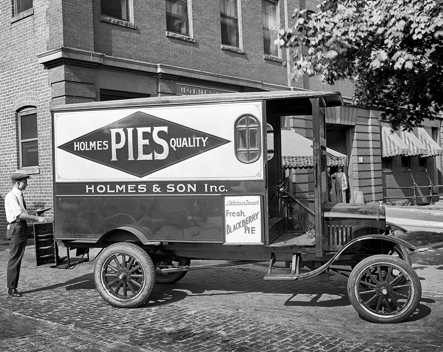 Camión de la panadería Holmes. Washington, 1922. Biblioteca del Congreso