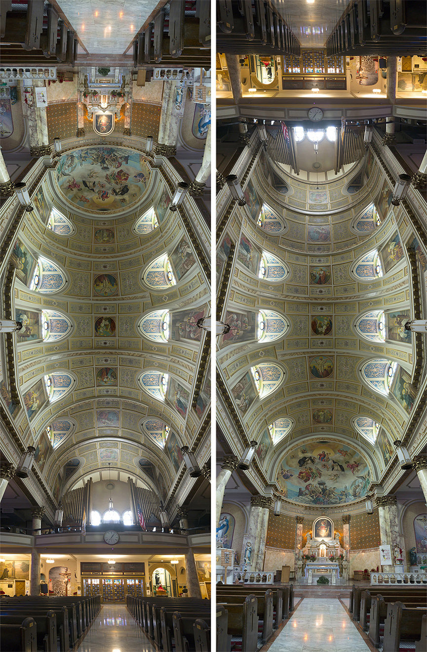 Parroquia de la Virgen de Pompeya en 25th Carmine Street justo al lado de la calle Bleecker, Nueva York. Richard Silver