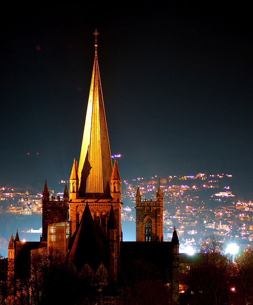 Luces de la ciudad desde la catedral. Martin Eian