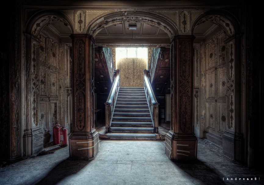 Vista desde la entrada. Hospital P, Inglaterra. AndreasS