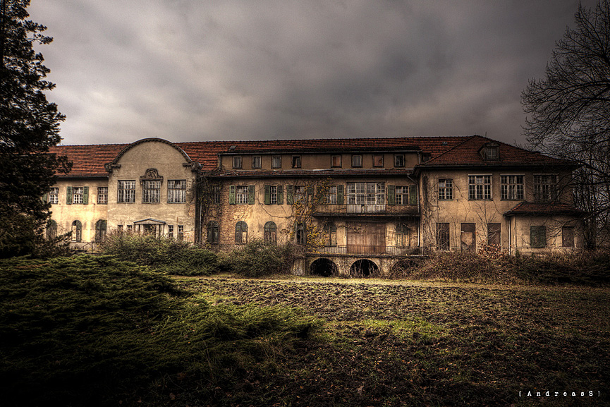Vista exterior del Sanatorium E, en Alemania. Andreas S