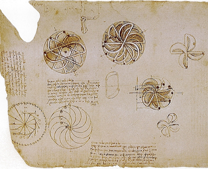 Diseños de Leonardo da Vinci. Epicphysics