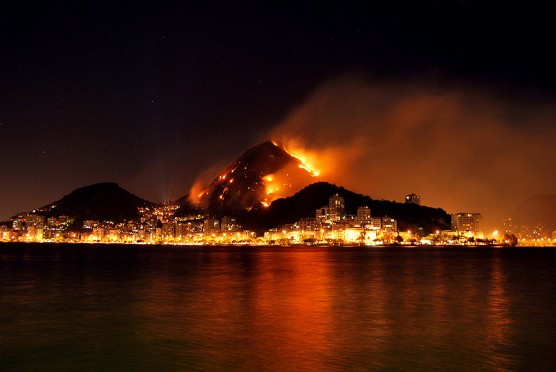 La acción destructora del fuego